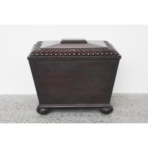 George IV mahogany cellarette, c. 1830, of sarcophagus form,&hellip;