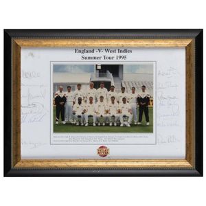 Photographs 1995 England team to West Indies, team photograph&hellip;
