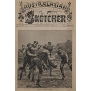 1881 'Australasian Sketcher' front page for Saturday June 18…