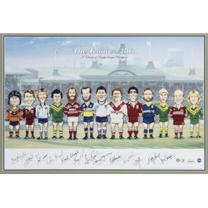 Autographs 'The Team of the 80s. A Decade of Rugby League…