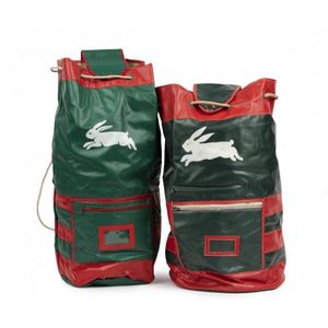 Clothing South Sydney Rabbitohs kit bags (2), both red and…