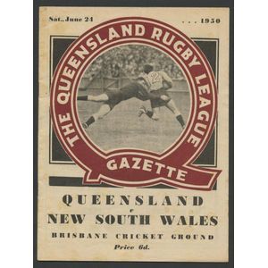 Programmes 1950 for Queensland v NSW; Australia v Great Britain…