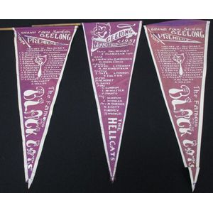 Geelong: Pennants for '1951 Grand Final Souvenir', '1952…