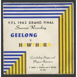Geelong: 1963 33 1/3rpm Ep record 'VFL 1963 Grand Final,…