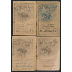 1919-28 racebooks from The South Australian Tattersalls Club…