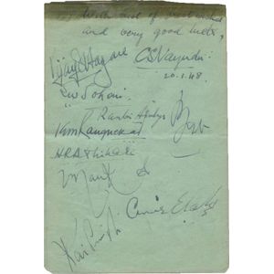 1947-48 Indian tour to Australia autograph pages for South…