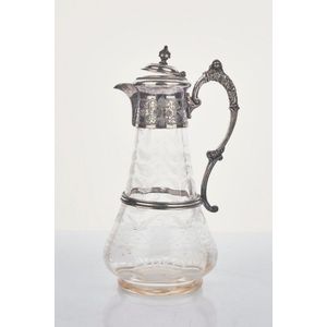 Antique Edwardian Period English Silver Plated Hot Water Jug