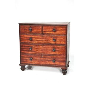 A good early cedar straight front chest of drawers. Australian ...