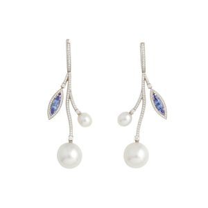 Antique and designer diamond and pearl earrings - price guide and values