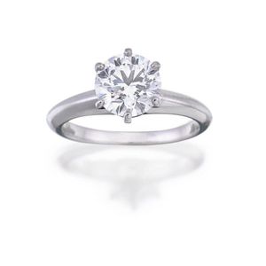 Tiffany & Co. Platinum Diamond Ring, 1.35ct, E/VS1 - Rings - Jewellery