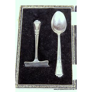 Sterling Silver Baby Spoon and Pusher Set - Baby & Child Care ...