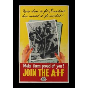 World War II Poster, 'Never been so fit...' One of a series of…