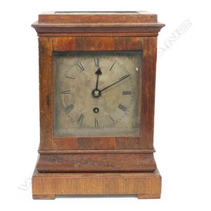 Antique Wooden Mantle Mantel Clock Inlaid Wood Early 1900's Original