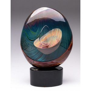 Venetian sold Blown Glass Globe Sculpture NEW