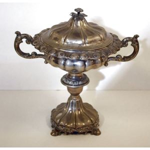 Mid 19th century Swedish silver centrepiece, consisting of an…