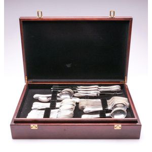 James Dixon and Sons cutlery service for six in a Christofle…