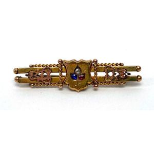 Buy the Antique Victorian 10K Yellow Gold 2mm Old Mine Cut Diamond & Seed  Pearl Sunburst Brooch Pendant 2.6g