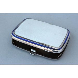 Austro-Hungarian silver and enamel cigarette case, of shaped…