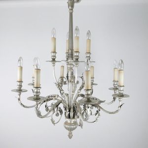 An American 'Fine Art' chandelier, The Verona' with…