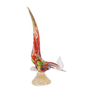 Colorful Murano Glass Pheasant Sculpture - Venetian / Murano - Glass