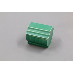 wedgwood cigarette box Keith Murray Wedgwood rare cigarette box with matt green glaze - Wedgwood