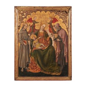 Central Italian school first half 15th century, the Virgin and…
