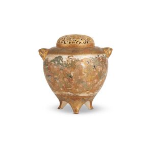 Ceramic Incense Burner, Chinese Porcelain Round Censer Incense