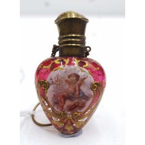 Ruby glass perfume and scent bottle - price guide and values