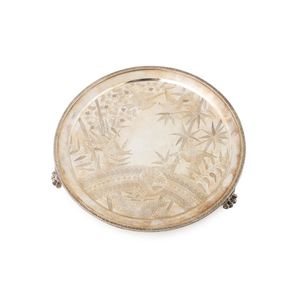 A Victorian sterling silver salver by Elkington & Co, London…