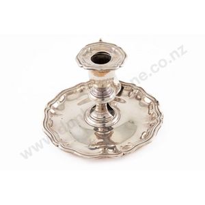 William IV sterling silver chamber candlestick, traditional…