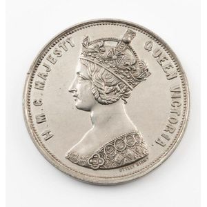 International Exhibition medal, by Ottley in Birmingham, white…