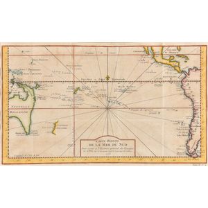 Carte Reduite De La Mer Del Sud; Jacques Nicolas Bellin&hellip;