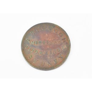 Australia: a commercial token, inscribed 'A. Toogood Sydney -…