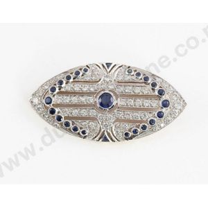 Antique Art Deco Diamond Ruby Bow Brooch 4ct Of Diamond – Antique Jewellery  Online