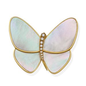 Pearl Butterfly Pins 1950s