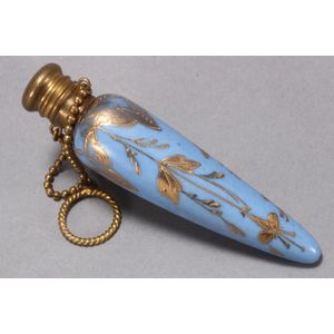 19th century teardrop shaped perfume or scent bottle price guide