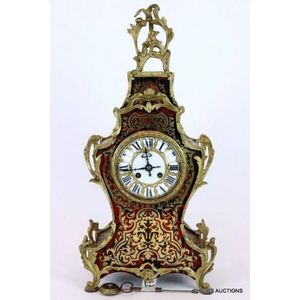 French Boulle Mantle Clock - Georgian Antiques