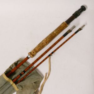 A Walker Brampton three-piece split cane trout rod 'Jo Frost…