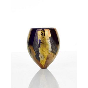 Greg Daly. Lustre glaze in shades of blue and gold, artist's&hellip;