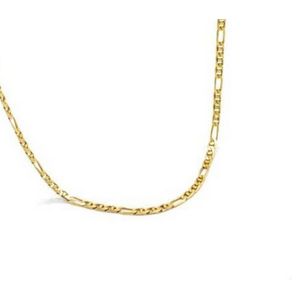 Gold figaro chain necklaces - price guide and values