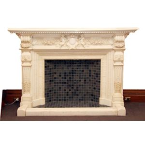 An outstanding 19th century Carrara marble mantle and fireplace…