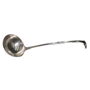 George Iii Sterling Silver Soup Ladle Date Hallmarks Rubbed 