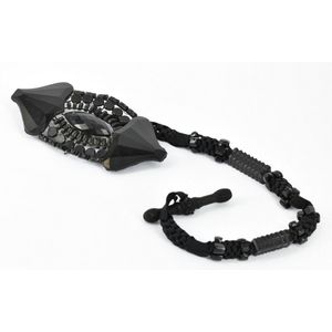 A Victorian mourning brooch, together with a jet mourning 'Fob&hellip;