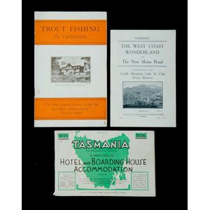 Three various items. Tasmania travel, tourist & fishing.&hellip;