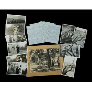 11 various photographs Zane grey in Australia. One mounted on…