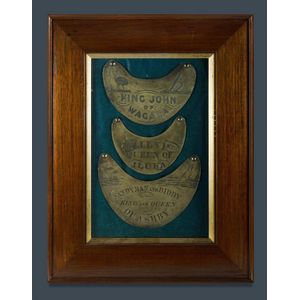 Three framed Aboriginal King plates, purchased in Sydney 1985,…