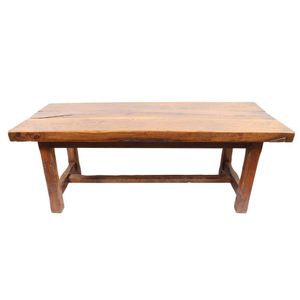 Oak farm table, late 19th century, solid oak with three 8 cm…