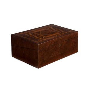 An Australian timber writing box, cedar, fiddleback blackwood,…