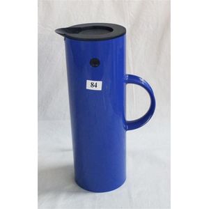 An Erik Magnussen Stelton Thermos, of blue colour. Mark at base.…