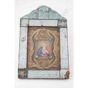 17/18th century Italian miniature of the sacred heart of Jesus…